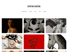 Tablet Screenshot of cristinabencina.com